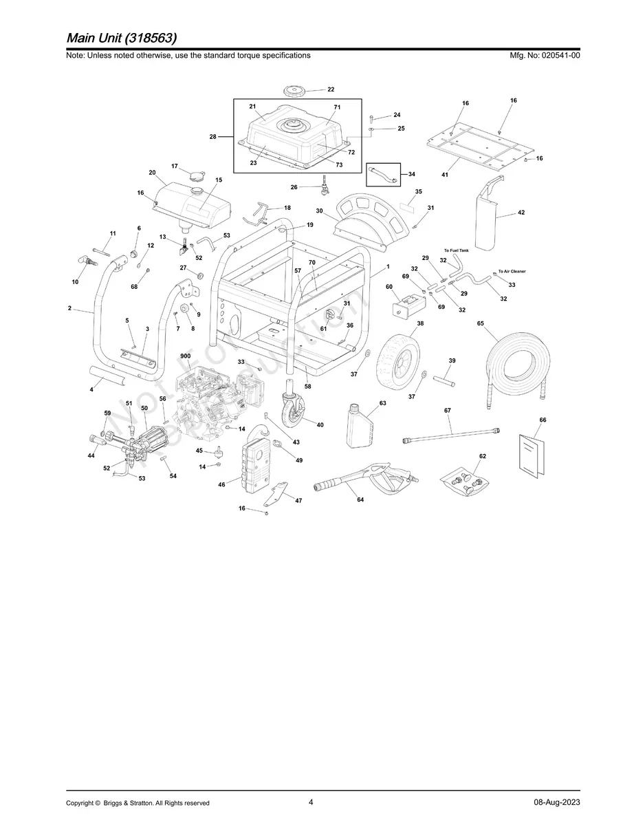 BRIGGS AND STRATTON, 020541-00, IPL.4